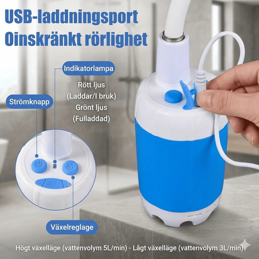 Bærbar dusj